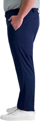 Haggar Mens Cool Right Performance Flex Straight Fit Flat Front Pant-reg. and Big & Tall