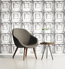 DecoWorld 2, Natural Dark Brown Wallpaper Sample, Modern Wall Decor Accent