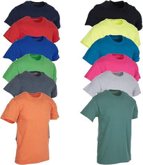 BILLIONHATS 12 Pack Plus Size Men's Cotton T-Shirts Bulk Big & Tall, Premium Fitted, Lightweight Classic Short Sleeve Tees