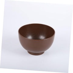 1pcs Japanese Style Miso Soup Bowl Traditional Wood Grain Design Reusable Food Container for Soup Rice and Appetizers for Home Parties and Restaurants