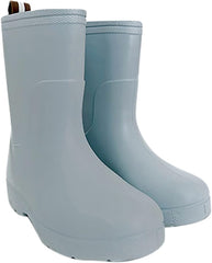 IWIHMIV Boys Rubber Rain Boots Girls Non Slip Rain Boots Lightweight Casual Rain Shoes for Toddler and Kid