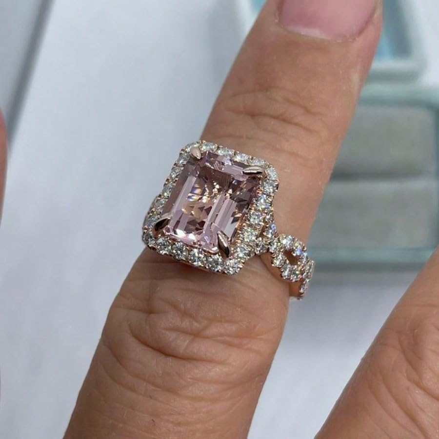 Women's Engagement Ring Cubic Zirconia Wedding Band Anniversary Valentine's Day Gift for Mom Mother's Day Jewelry