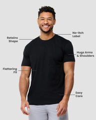 INTO THE AM Mens T Shirt - Short Sleeve Crew Neck Soft Fitted Tees S - 4XL Fresh Classic Tshirts