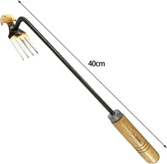 Hand Cultivator Rake Hoe Tiller Tool Weeding Artifact Gardening Agricultural Tools for Garden, Garden Weeding Tool for Weeding Loosening, 40cm