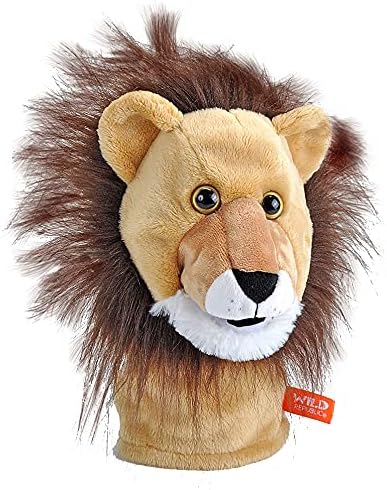 Wild Republic Puppet, Lion, 12 inches, Gift for Kids, Plush Toy, Fill is Spun Recycled Water Bottles