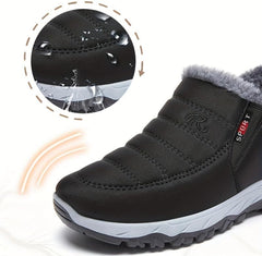 2024 New Cotton Snow Boots for Men - Warm, Waterproof, and Stylish for Winter Hiking and Casual Wear