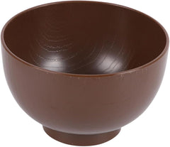 1pcs Japanese Style Miso Soup Bowl Traditional Wood Grain Design Reusable Food Container for Soup Rice and Appetizers for Home Parties and Restaurants