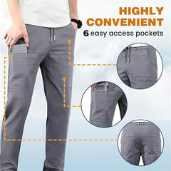 Sirmale Multipants - High Stretch Multi-Pocket Durable Cargo Pants, Comfortable Breathable Hiking Cargo Pants for Men