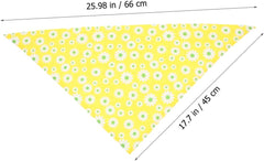 Dog Bandana Bib Floral Pattern Triangular Pet Scarf for Birthday Parties and Special Occasions Comfortable Fit for Dogs