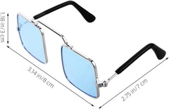 5 Pieces Dog Sunglasses Funny Pet Sunglasses Small Dog Sunglasses Classic Retro Circular Pomeranian Sunglasses Eyewear Photos Props Accessories Cosplay Glasses