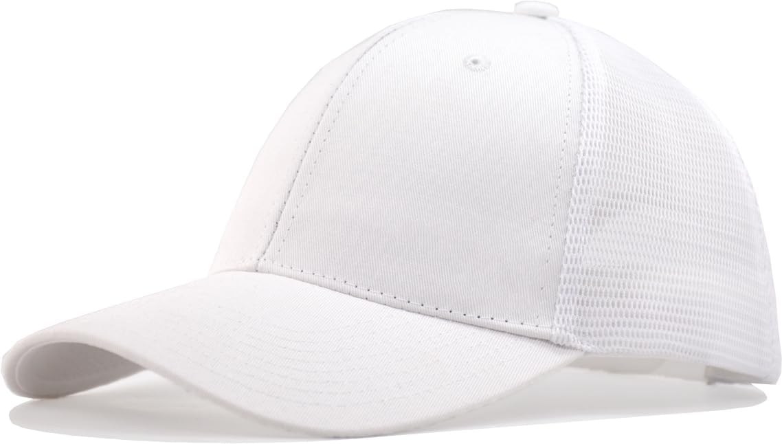 TSSGBL Multiple Sizes S,M,L,XL,XXL Snapback Baseball Trucker Hat Basic No-Logo Plain Men Women Mesh Work Ball Cap