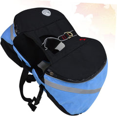 Yardwe Pet Dog Backpack Portable Dog Rucksack for Outdoor Travel Hiking Camping Breathable Hound Pack Side Pockets for Snacks Supplies s
