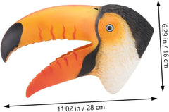 BESPORTBLE 1Pc Decorative Toucan Hand Puppet for Interactive Performance Gloves for Imaginative Play and Communication Skills Development Red