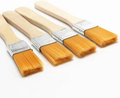 GSHLLO 20 Pcs Small Nylon Paint Brushes Wood Handle Touch Up Brushes Soft Bristle Cabinet Brushes Trim Painting Brushes Household Wall Brushes with Wooden Handle