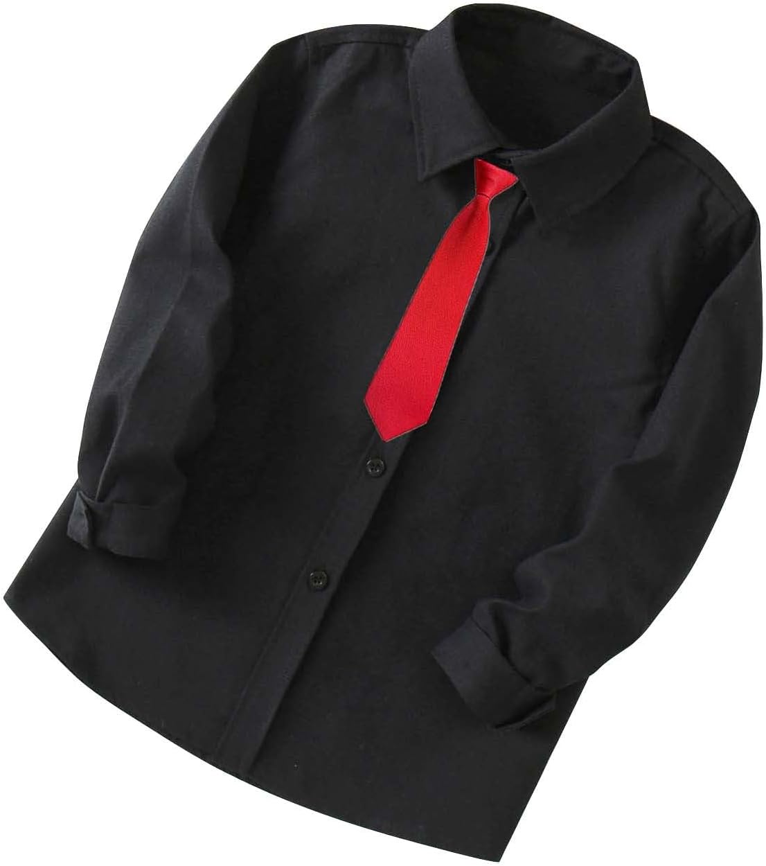 Toddlers Kids Boys and Girls Classic Crewneck Shirt Cotton Soft Long Sleeve Basic Top Youth Undershirt Boy