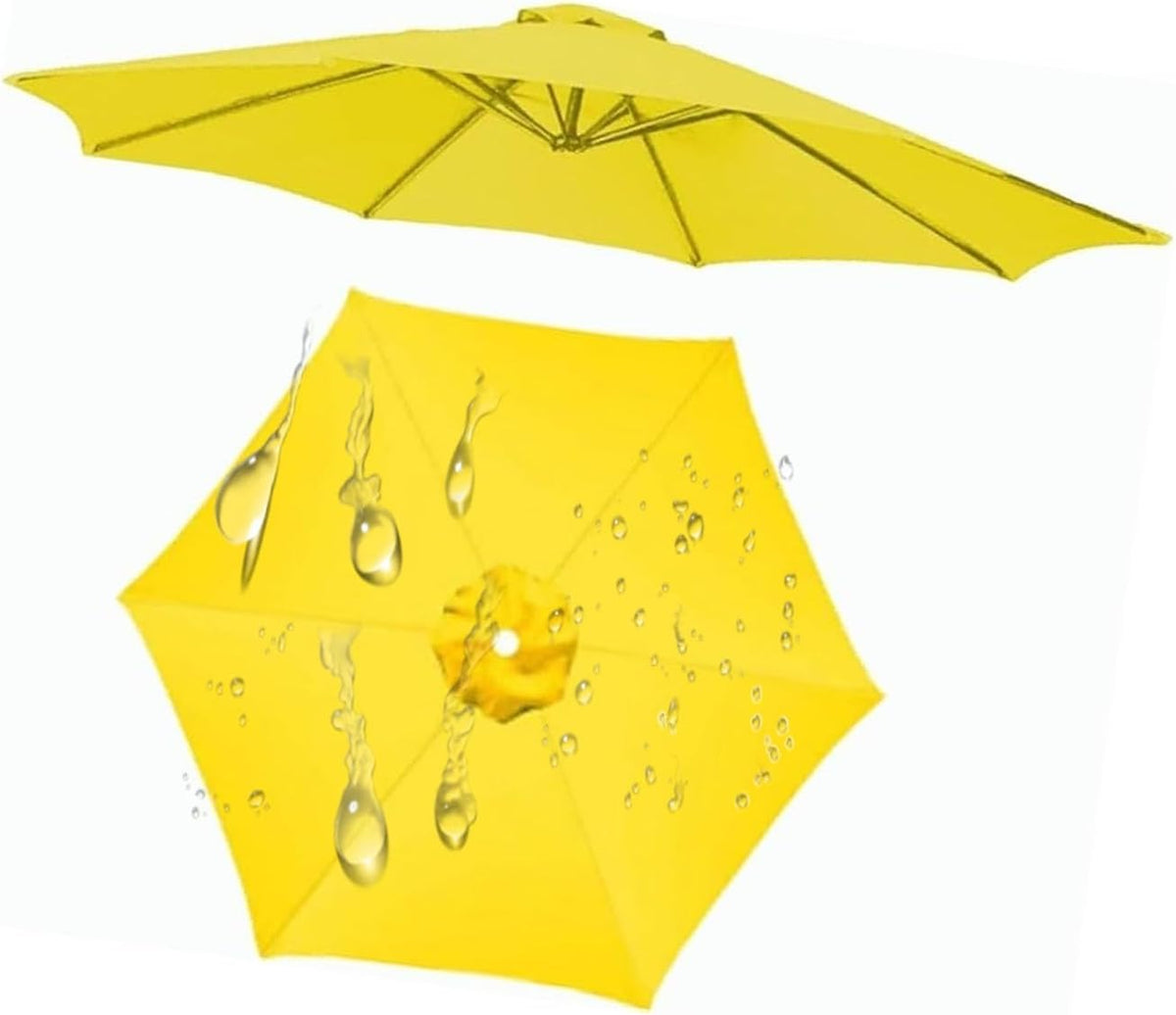 Replacement Covers 6/8 Ribs Market Patio Umbrella Canopy Cover 2x2 2.5x2.5 3x3 Polyester Fabric, for Outdoor Table Umbrella, Yard Umbrella, Market Umbrella(G77,2.7M 8.8Ft/8 Ribs)