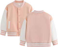 Kids Boys Varsity Baseball Jacket Letterman Jacket School Basic Casual Teens Fall Coat Outerwear Aesthetic Sport Sweatshirt