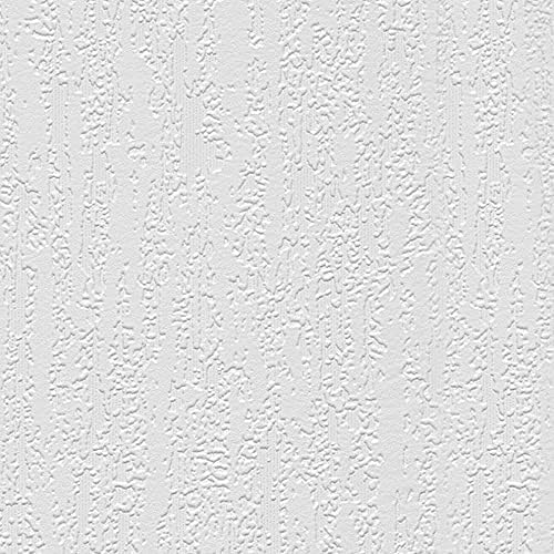 CONCORD WALLCOVERINGS ™ Architectural, Texture Geometric Paintable White Wallpaper, Sample 7" x 10"
