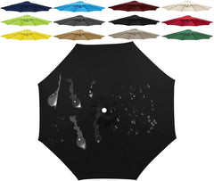 Patio Umbrella Top Canopy Replacement Cloth 6.5ft 7.5ft 9ft 10ft, 6/8 Ribs Outdoor Market Table Yard Pool Garden Parasol Umbrella Canopy Replacement Covers Replacement Parasol Canopy(Cg1,270 cm 8.8ft/
