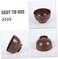 Japanese Miso Soup Bowl Unbreakable Grain Design Versatile Tableware for Rice Noodles Snacks for Dining Gatherings and Buffets