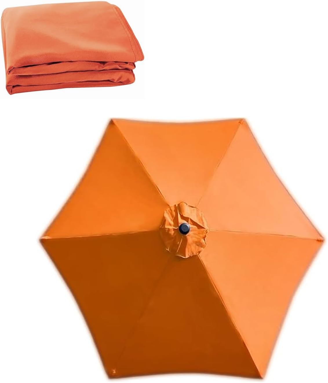 Patio Umbrella Replacement Canopy Parasol Fabric Cover, Outdoor Market Patio Table Umbrella Coverwith 6 Ribs, Umbrella Canopy Water Resistant Cloth ﻿(Navy,2.5m/8ft)