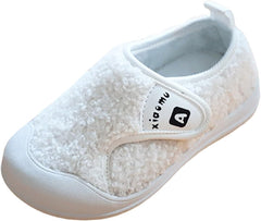 IWIHMIV Toddler Slip On Shoes Boy Sneakers Kids Running Shoes Winter Girls Lightweight Outdoor Sports Athletic Tennis Shoes