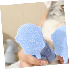 4Pcs Dog Rain Boots Non Slip Puppy Shoes for Dogs Comfortable and Durable Slip Rain Shoes for Outdoor Use Wet Conditions