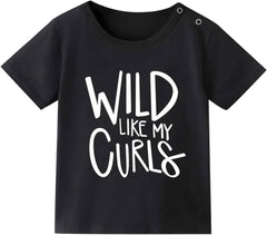 Toddler Boys Girls Letter Print Cotton Tee Short Sleeve Summer T-Shirt Casual Crewneck Top Baby Unisex Breathable Outfit