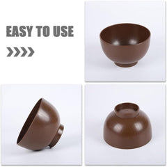 Kichvoe Small Bowls Miso Soup Bowls Traditional Japanese Rice Bowls Rice Noodle Ramen Snack Appetizer Bowl for Fruit Dessert Rice Pasta Snack Serving Bowls