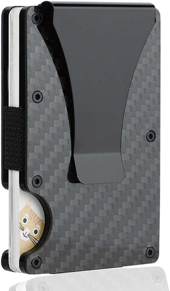 Premium Scratch - Resistant Minimalist Wallet with Money Clip - Slim Card Holder for Men & Women, Ideal Father's Day Gifts