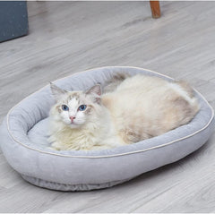 Pet Nest Pads，Cozy Pet Bed，Dog kennel, new winter warmth, small and medium-sized pet kennel, dog mat, cat kennel, oval cat mat, high-elastic pearl cotton, non-slip bottom。