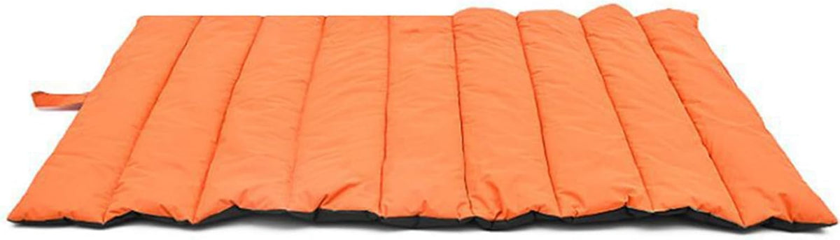 Zerodis Pet Sleeping Mat,Oxford Cloth Foldable Portable Camping Dog Sleeping Pad Kennel Bed Mat with Carry Bag for Camping Travel Outdoor Activities (Black)