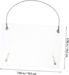 Garneck Clear Acrylic Photo Frame Wall Mounted Frameless Picture Holder for Desk Wall Versatile Display for Photos Art and Certificates and Stylish Home Decor