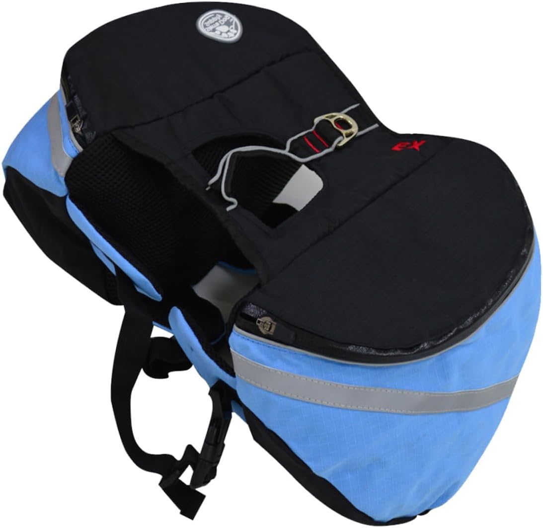 Yardwe Pet Dog Backpack Portable Dog Rucksack for Outdoor Travel Hiking Camping Breathable Hound Pack Side Pockets for Snacks Supplies s