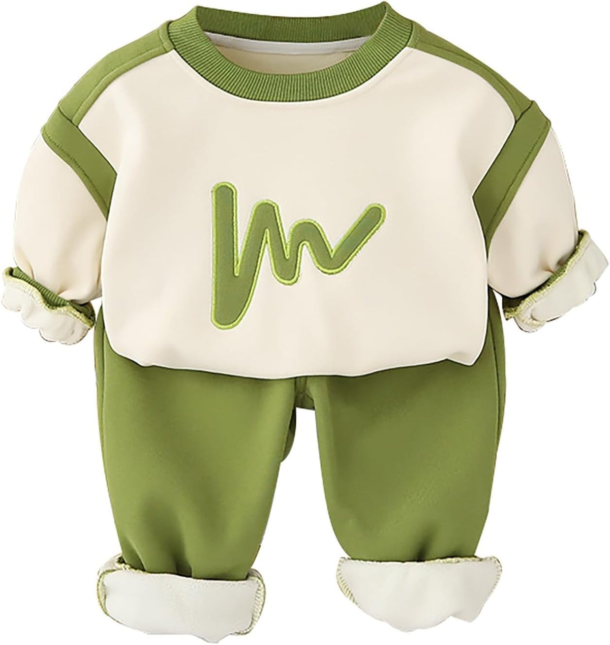 2-Piece Boys and Toddler's Winter 𝐏a𝐣amas Set Fleece Lined 𝐒leepwear Cotton 𝐋ounge𝐰ear Boys Outfits Size 8