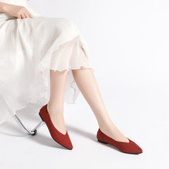 Semwiss Women's Ballet Flats Comfortable Casual Dressy Shoes,Work Flats Office Shoes Pointed Toe Leopard Flats.