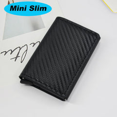 Slim Wallet for Men/Women, RFID Protection, Minimalist Men's Wallet, Credit Card Holder, Stylish Men Wallet for Security & Convenience, Front Back Pocket Wallet, Support 8 Cards,Brown