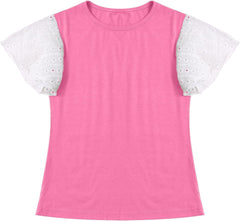 Athletic Shirts for Girls 12to14 Summer Round Neck Short Sleeve T Shirt Top 3 12 Years Athletic Shirts for Girls 12to14