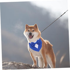 SUPVOX Puppy Bandana Dog Bow Tie Triangle Scarf for Costume Pet Cool Bib Dog Party Scarf Stylish Neckwear