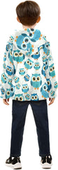 CHIFIGNO Cute Blue Teal Owls Toddler Winter Coat Soft Winter Coat for Boys 3T