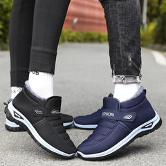 Men's Winter Boots Warm Insulated Snow Boots, Thick Sole, Casual Style Fleece Lined, Cold Weather Protection, Comfortable for Outdoor Activities (9.5,Blue)