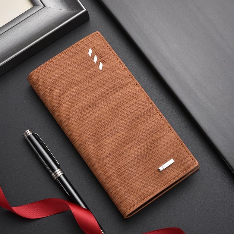 Slim Long Wallet - Stylish & Lightweight - Perfect for Travel, Daily Commute, and Home Use (blue)