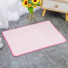 Dog Cooling Mat Washable Ice Silk Folding Cooling Dog Bed Pet Cooling Pad Mat for Dogs Cats Bed Summer Cooling Pad