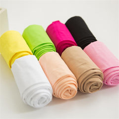 Monvecle 3 Pairs Girls' Kids Opaque Microfiber Dance Stockings School Uniform Footed Tights