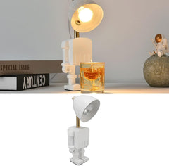 Fafeicy Candle Warmer Table Lamp 35W Robot Shape Dimming Electric Candle Wax Melting Lamp Warm Light US Plug 110‑240V