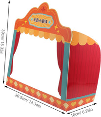 Interactive Storytelling Puppet Stage DIY Theater for Boys and Girls Chinese Puppet Playset Educational Toy