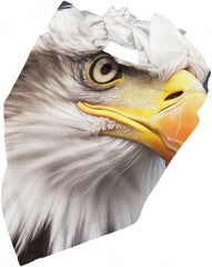 Bald Eagle Dog Bandana Pet Scarf Accessories for Small Medium Dogs Cats Photo Prop, Triangle Pet Bandanas Adjustable Puppy Bib Washable Dog Kerchief Puppy Neckerchief