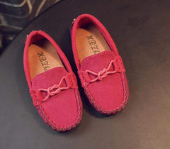 Girl's Boy's Moccasin Faux Suede Slip-On Loafers Flat Kids Casual Shoes(Toddler/Little Kid)