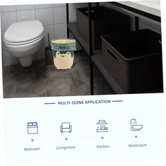 GLEAVI Plastic Bin for Kitchen Can Elegant Wastebasket Dustbin for Living Room