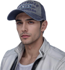 Alorn Vintage Baseball Cap Mens Distressed Embroidered Washed Relaxed Fit Dad Cap Adjustable Cotton UK